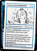Form of the Mulldrifter (CMB1-022) [Mystery Booster Playtest Cards 2019]