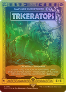 Triceratops - Wayward Swordtooth (Rainbow Foil) (SLD-1392★) (Borderless) [Secret Lair Drop] Foil