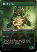 Elvish Mystic (Borderless) (CMM-648) [Commander Masters] Foil