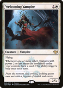 Welcoming Vampire (MEDIA-046) [Innistrad: Crimson Vow Promos] Foil