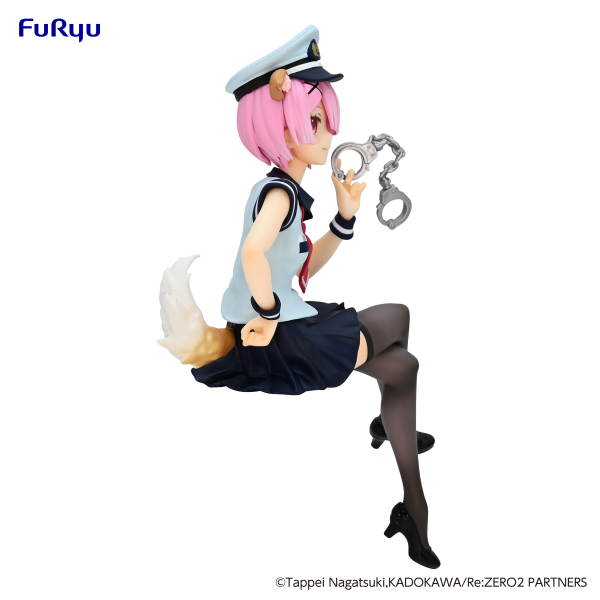 Re:ZERO: Ram (Police Officer Cap w/ Dog Ears) Noodle Stopper Figure