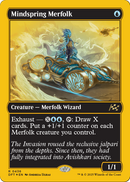Mindspring Merfolk (First-Place Foil) (DFT-436) [Aetherdrift] Foil