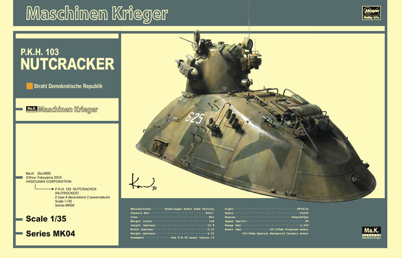 Maschinen Krieger: Ma.K. P.K.H. 103 Nutcracker MK04 1/35 Scale Model Kit
