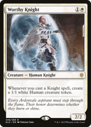 Worthy Knight (PPELD-36P) [Promo Pack: Throne of Eldraine Promos]