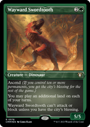 Wayward Swordtooth (Foil Etched) (CMM-576) [Commander Masters] Foil