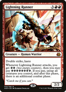 Lightning Runner (PRE-090) [Aether Revolt Promos] Foil
