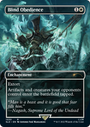 Blind Obedience (Borderless) (SLD-1030) (Borderless) [Secret Lair Drop] Foil