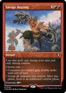 Savage Beating (Foil Etched) (CMM-548) [Commander Masters] Foil