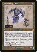 Sundering Titan (Schematic) (Serial Numbered) (BRR-120) [The Brothers' War Retro Artifacts] Foil