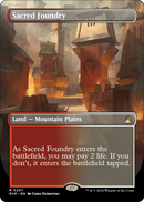 Sacred Foundry (Borderless) (RVR-297) [Ravnica Remastered] Foil