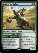 Brightcap Badger (BLC-028) [Bloomburrow Commander]