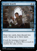 Frantic Search (CMM-096) [Commander Masters] Foil