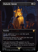 Diabolic Intent (Borderless) (LTC-526) [Tales of Middle-earth Commander] Foil