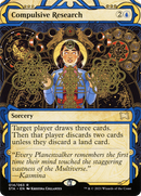 Compulsive Research (STA-014) (Showcase) (Borderless) [Strixhaven Mystical Archive] Etched Foil
