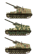 Border Model: 1/35  Hummel Early Production "15cm s.FH 18/1 Hummel Sd.kfz.165