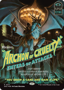 Archon of Cruelty (Showcase) (DSC-371) (Borderless) [Duskmourn: House of Horror Commander] Foil