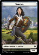 Soldier (TBLC-008) [Bloomburrow Commander Tokens] Foil