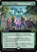Will of the Sultai (Extended Art) (TDC-089) [Commander: Tarkir: Dragonstorm]