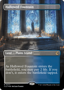 Hallowed Fountain (Borderless) (CLU-277) [Ravnica: Clue Edition] Foil