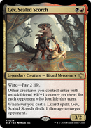 Gev, Scaled Scorch (BLB-214) [Bloomburrow] Foil
