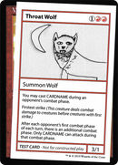 Throat Wolf (No PW Symbol) (CMB1-065) [Mystery Booster Playtest Cards 2021]