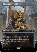 Champion's Helm (Borderless) (CMM-654) [Commander Masters] Foil