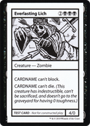 Everlasting Lich (No PW Symbol) (CMB1-041) [Mystery Booster Playtest Cards 2021]