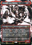 Slobad, Iron Goblin (Showcase) (Step-and-Compleat Foil) (ONE-448) (Borderless) [Phyrexia: All Will Be One] Foil