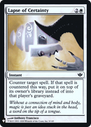 Lapse of Certainty (LIST-CON-9) [The List] Foil