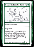Bear with Set's Mechanic (No PW Symbol) (CMB1-071) [Mystery Booster Playtest Cards 2021]