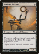 Smolder Initiate (SHM-078) [Shadowmoor] Foil
