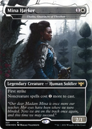 Mina Harker - Thalia, Guardian of Thraben (VOW-331) (Borderless) [Innistrad: Crimson Vow] Foil