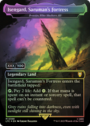 Isengard, Saruman's Fortress - Boseiju, Who Shelters All (Serial Numbered) (LTC-389) (Borderless) [Tales of Middle-earth Commander] Foil