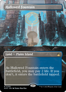Hallowed Fountain (Borderless) (RVR-295) [Ravnica Remastered] Foil