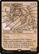Ancient Gold Dragon (Showcase) (CLB-376) [Commander Legends: Battle for Baldur's Gate]