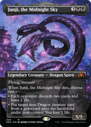 Junji, the Midnight Sky (Borderless) (NEO-409) [Kamigawa: Neon Dynasty] Foil