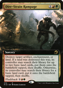 Dire-Strain Rampage (Extended Art) (MID-370) [Innistrad: Midnight Hunt] Foil