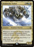 Avalanche Tusker (PRE-166) [Khans of Tarkir Promos] Foil