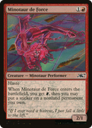 Minotaur de Force (Galaxy Foil) (UNF-400) [Unfinity] Foil