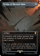 Bridge of Khazad-dum - Ensnaring Bridge (LTC-350) (Borderless) [Tales of Middle-earth Commander] Foil