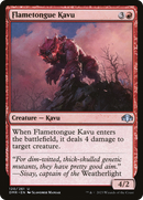 Flametongue Kavu (DMR-120) [Dominaria Remastered] Foil