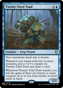 Twenty-Toed Toad (LIST-BLC-16) [The List]