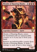 Myojin of Roaring Blades (NEC-036) [Neon Dynasty Commander] Foil