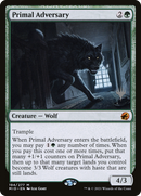 Primal Adversary (PPMID-194P) [Promo Pack: Innistrad: Midnight Hunt Promos] Foil