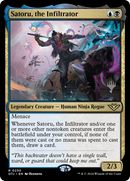 Satoru, the Infiltrator (PPOTJ-230) [Promo Pack: Outlaws of Thunder Junction Promos] Foil