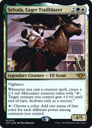 Selvala, Eager Trailblazer (PRE-231) [Outlaws of Thunder Junction Promos] Foil