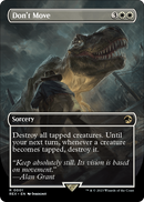 Don't Move (Borderless) (REX-001) [Jurassic World Collection] Foil