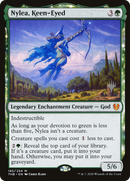 Nylea, Keen-Eyed (PPTHB-185P) [Promo Pack: Theros Beyond Death Promos] Foil