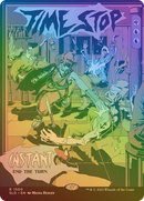 Time Stop (Rainbow Foil) (SLD-1500★) (Borderless) [Secret Lair Drop] Foil