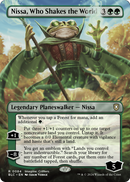 Nissa, Who Shakes the World (Borderless) (BLC-084) [Bloomburrow Commander] Foil